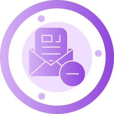 E-posta. Web simgesi basit illüstrasyon