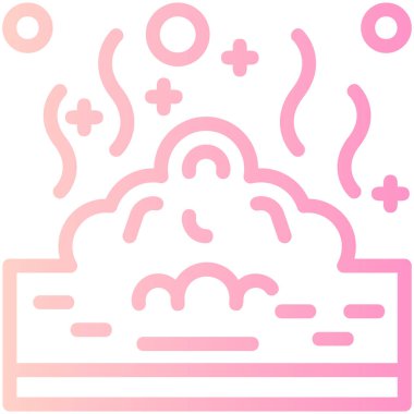 Bulut simgesi vektör illüstrasyonu