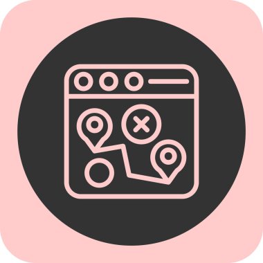 seo modern simgesinin vektör illüstrasyonu