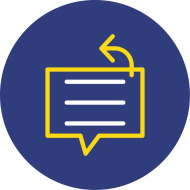 Sohbet simgesi vektör illüstrasyonu