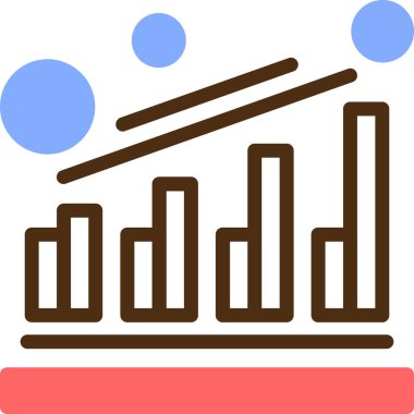 çubuk çizelgesi vektör illüstrasyonu