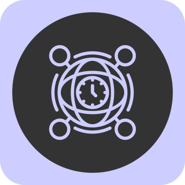 vektör küresel ağ illüstrasyonu