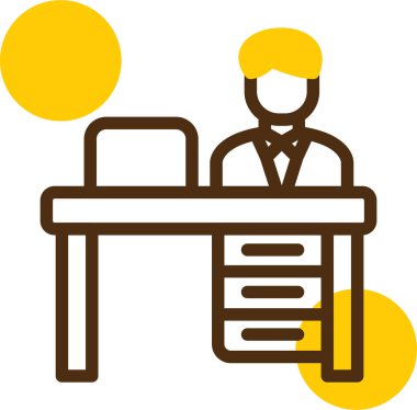 Yönetici simgesi vektör illüstrasyonu