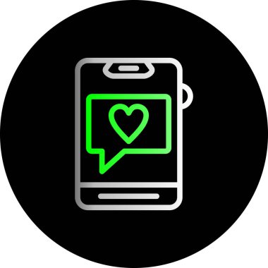 Moda biçimi izole edilmiş arkaplanda akıllı telefon simgesi