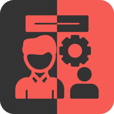 İş ikonu. vektör illüstrasyonu