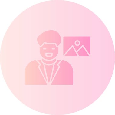 Bir insan simgesinin vektör illüstrasyonu