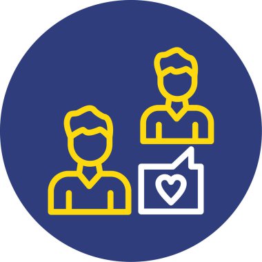 Bir kalp simgesinin vektör illüstrasyonu