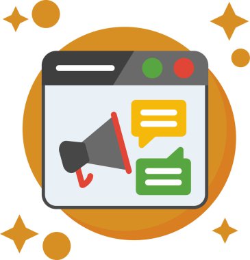 İleti vektör çizimi içeren konuşma baloncukları