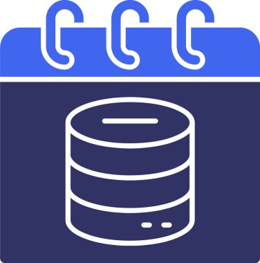 veritabanı. Web simgesi basit illüstrasyon