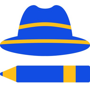 sarı ve mavi şapka