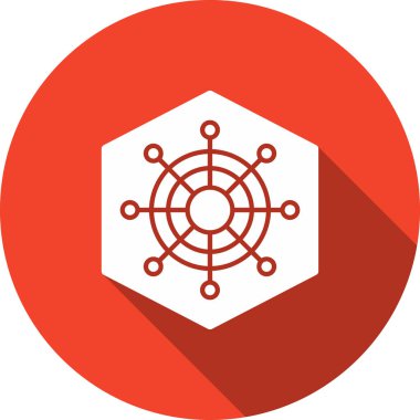 Virüs. Web simgesi basit illüstrasyon