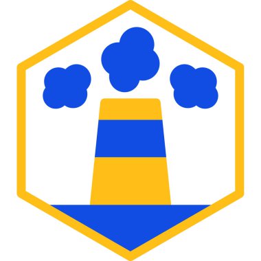 Bir kalkan simgesinin vektör illüstrasyonu