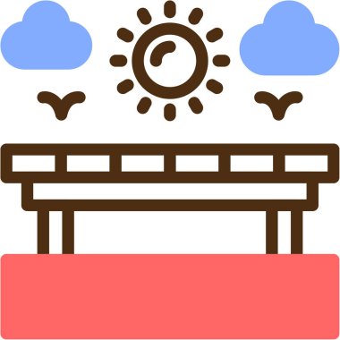 Güneş simgesi, vektör illüstrasyonu