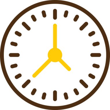 Bir saatin vektör illüstrasyonu