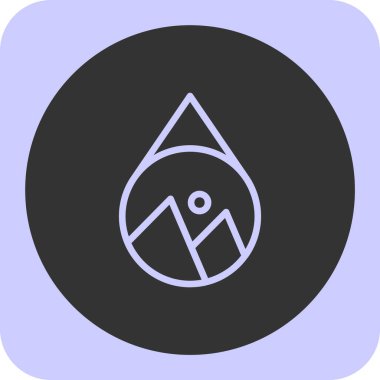 Modern soyut illüstrasyon vektör simgesini bırak