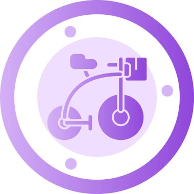 Bisiklet. Web simgesi basit illüstrasyon