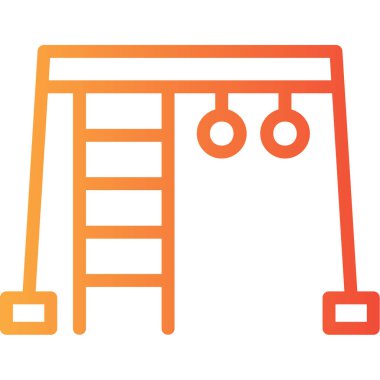 Merdiven ikonu. Taslak çizimi. merdiven vektörü sembolü