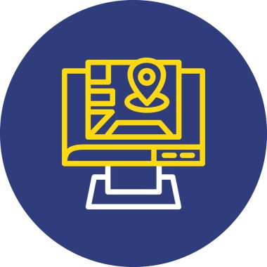 vektör lcd simgesi illüstrasyonu