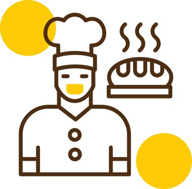 aşçı yemek ikonu