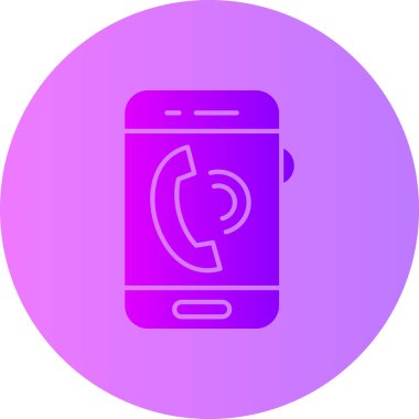 vektör cep telefonu simgesi, vektör illüstrasyonu