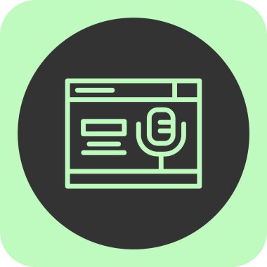 ses simgesi, vektör illüstrasyonu