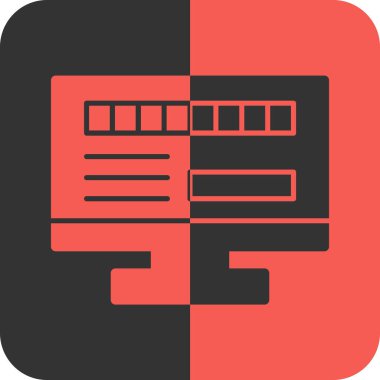 Yazıcı simgesi. Vektör simgesinin basit tasarımı