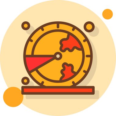 küresel iş düz simgesi