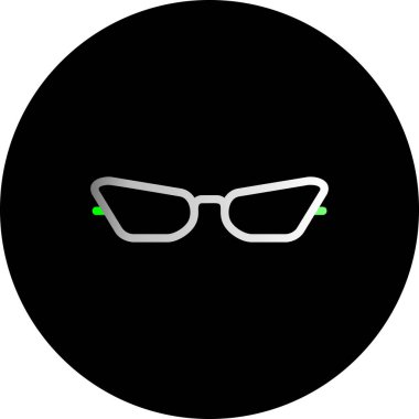 Gözlük ikonu. vektör illüstrasyonu