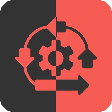 Düz simge ayarlayan dişliler