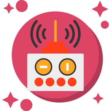 Anten simgesi, vektör illüstrasyonu