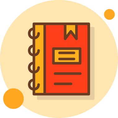 Kitap. Web simgesi basit illüstrasyon