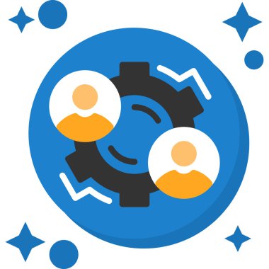 İş takım çalışması vektör simgesi