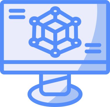 ağ web simgesi basit illüstrasyon