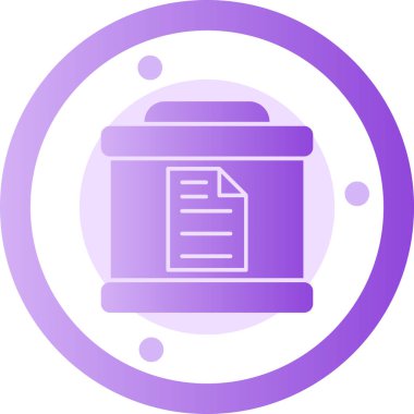 Belge simgesinin vektör illüstrasyonu