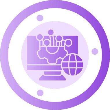 seo modern simgesinin vektör illüstrasyonu