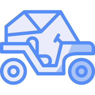 Motosiklet simgesi, basit vektör çizimi