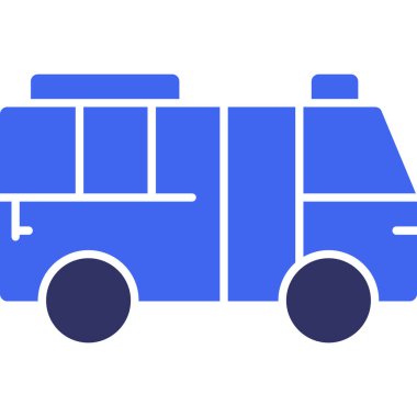 ambulans web simgesi basit illüstrasyon