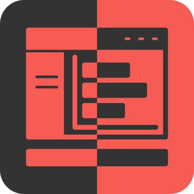 Moda Biçimli Bilgisayar Simgesi İzole Arkaplan