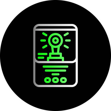 Moda görünümü için vektör lcd simgesi...