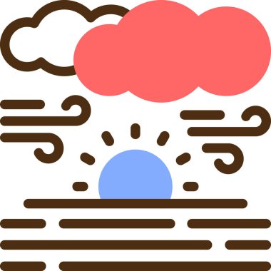 Bulut. Web simgesi basit illüstrasyon