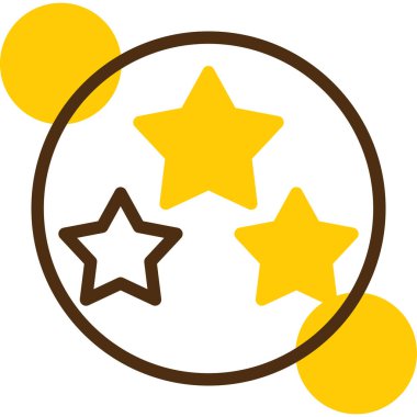 Yıldızlar. Web simgesi basit illüstrasyon