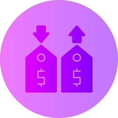 Dolar vektör simgesi modern basit illüstrasyon