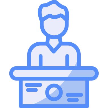 İş. Web simgesi basit illüstrasyon