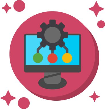 Rozet & dişlileri için iş yönetimi dairesi simgesi