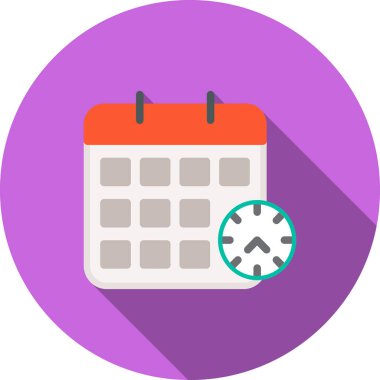 Takvim. Web simgesi basit illüstrasyon