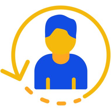 avatar. Web simgesi basit illüstrasyon