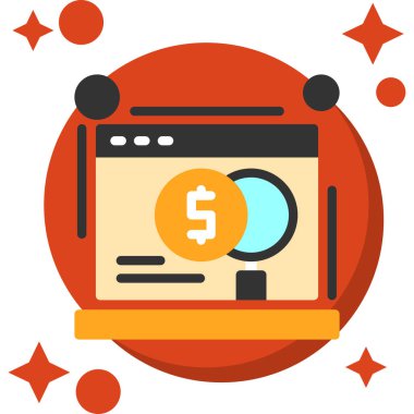 Ödenmiş Renk Ağı simgesi, vektör illüstrasyonu