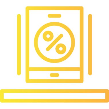 İndirim simgesi. özet indirimli vektör renk sembolü izole edildi