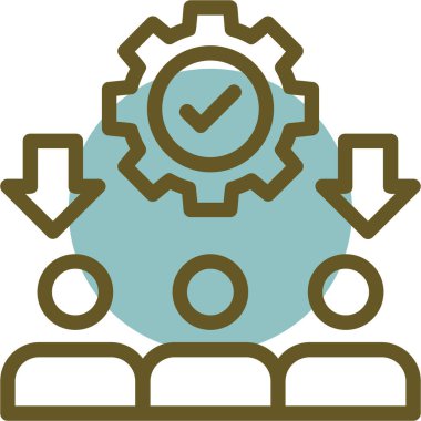 Dişliler. Web simgesi basit tasarım