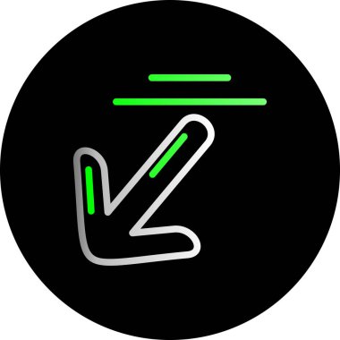 ok simgesi, vektör illüstrasyonu